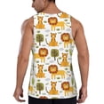 thumbnail image 3 of Gaeub Tiger Lion Men's Athletic Tank Top, Workout Sleeveless Shirts, Running Tank Tops for Gym, Running, Training - Small, 3 of 9