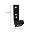 thumbnail image 4 of LOVEVER 4Pcs Barbell Hanger Garage Gym Bar Wall Rack Barbell Mount Rack for Commercial Barbell Use, 4 of 8