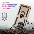 thumbnail image 6 of ELEHOLD Hybrid Rugged Case for Motorola Moto G Stylus 5G (2025) Full Body Protection with Metal Magnetic 360° Rotating Ring Holder Kickstand Shockproof Heavy Duty Case for Moto G Stylus 5G (2025),Gold, 6 of 6