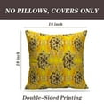 thumbnail image 2 of LALILO Throw Pillow Covers With Golden Yellow Brown And Gray With Golden Cushion Cover 18" x 18", 2 Pack, 2 of 6