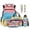 Baseball Heart Ice Cream, variant on FOR U DESIGNS Ice Cream Baseball Print 6Pcs Backpack Set for Kindergarten, Drip Design Lightweight Bookbag with Lunch Box Pencil Case Water Bottle Sleeve Leather Bookmark Keychain