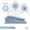thumbnail image 2 of Cojín Con Soporte y Seguro para Bebé Memory Foam Funda Lavable Azul Cojín Antirreflujo Bebé, 2 of 8