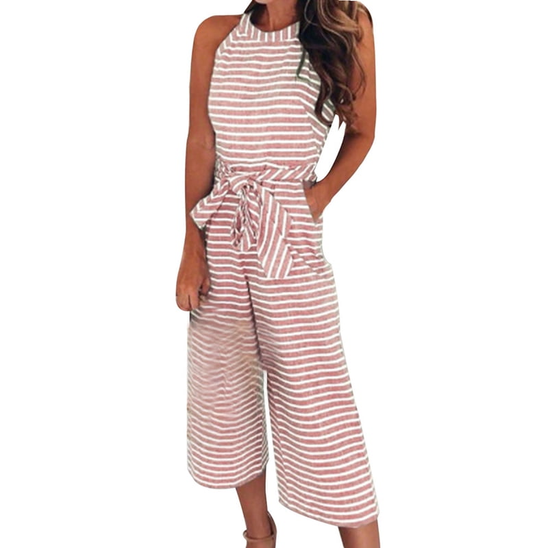 Spaghetti Strap Zipper Camouflage Sleeveless Jumpsuits