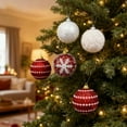thumbnail image 6 of Exquisite Christmas Ball Ornaments Set with Glitter Foam Balls, Xmas Tree Decorations Hanging Pendants for Holiday Home and Party Festive Decor,Blue, 6 of 8