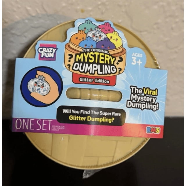 RMS Crazy Fun Dumpling Glitter Edition Squishy Stress Ball Set, (1 Piece)