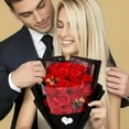 thumbnail image 2 of Pakyozj Preserved Red Rose Bouquet – Real Long-Lasting Flowers Gift for Wife, Girlfriend, Mom – Romantic Anniversary, Birthday, Graduation Gifts for Her, 2 of 3