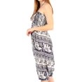 thumbnail image 3 of Sakkas Valdis Women's Boho Harem Loose Baggy Jumpsuit Pants Elephant Smock Elastic - E-Navy - One Size, 3 of 5