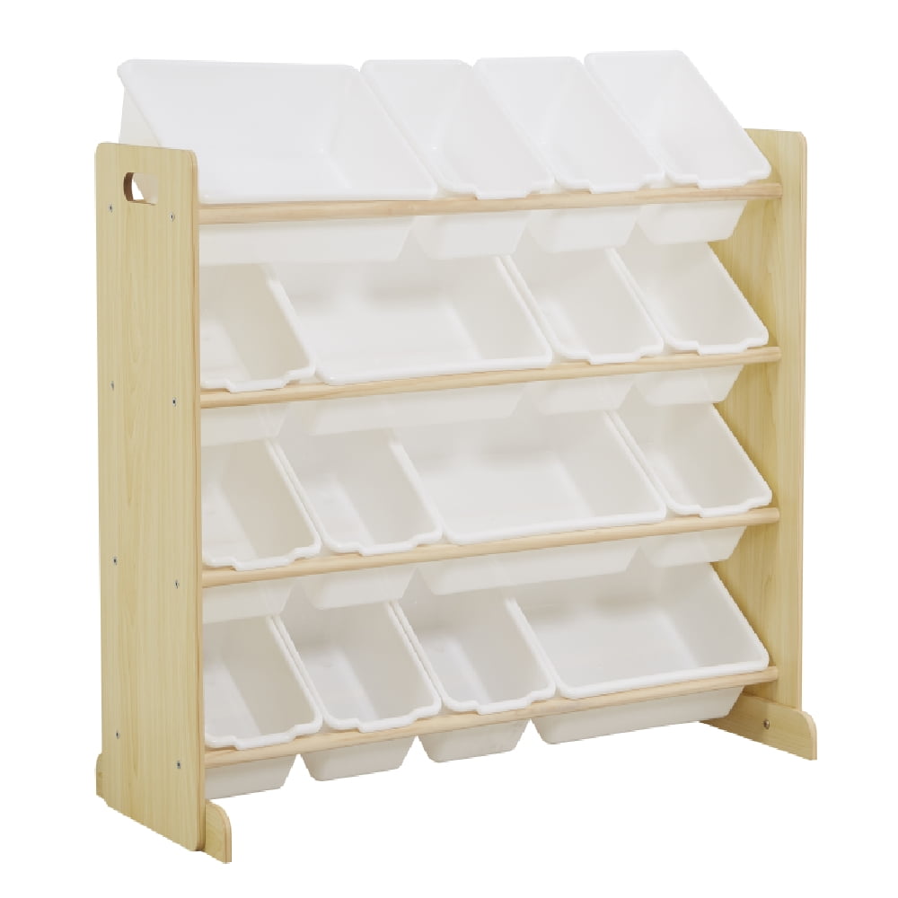 wooden toy storage organizer