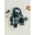 thumbnail image 3 of Bagilaanoe Toddler Baby Boy Girl Flannel Shirts Plaid Long Sleeve Single-Breasted Shacket Jacket 4T 5T 6T Kids Fall Casual Outwear, 3 of 9