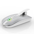 thumbnail image 2 of M113 Wireless Bluetooth-compatible Mouse 2.4G/Bluetooth-compatible 5.1 Dual Mode 2400dpi Mute Mouse For Pc Laptop silver, 2 of 5
