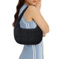 thumbnail image 4 of Bolso Hombro Acolchado La Media para Mujeres () Negros, 4 of 9