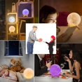thumbnail image 3 of 2024 Moon 3d Lamp Moon Lamp, 16 Colors 15 Cm / 5.9 "printed Moon Decorative Light, Remote Control Adjusta, 3 of 4