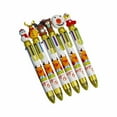 thumbnail image 1 of Less Than 5 Pen New Christmas Tree Santa 6 Colors Cartoon Press Plastic Cute Ballpoint Pen for Students Christmas Gifts Creative Hand Account Pen Press Ball Point Pen Random * 1 * 1ml, 1 of 9