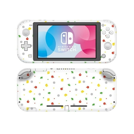 Nintendo Switch Lite Sticker Skin Decals Animal Crossing, Cute Cartoon Full Body Wrap Anti Scratch, Cover for Joy-Con Controller, NS Console Switch Lite Accessories (White Icons & Logo)