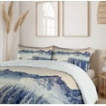 thumbnail image 6 of Ambesonne Black White Duvet Cover Sets, Snowy Winter View, 2-Queen, Blue Grey White, 6 of 7