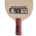 thumbnail image 4 of Suodoka Kids Table Tennis Paddle 5-Ply Wood Baseboard Red Penhold Short Handle Racket (10.63 inches / 27 cm), 4 of 9
