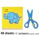 thumbnail image 1 of 96 unids/set juguetes de corte de papel de Color de dibujos animados DIY niños artesanía Animal artesanía papel arte aprendizaje juguete educativo Tan Jianjun  unisex, 1 of 2