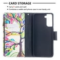 thumbnail image 3 of Samsung Galaxy S21+ 5G Case with Zipper Wallet, Dteck Painted PU Leather Folio Case 9 Card Slots Wallet Case with Zipper Pocket / Hand Strap for Samsung Galaxy S21 Plus 6.7 inch, 04# Tree, 3 of 5