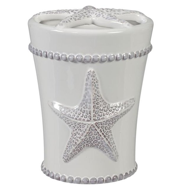 Creative Bath SHE60NAT Decorative Sculpted Toothbrush Holder, Natural