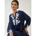 thumbnail image 2 of Printed Long Sleeve Viscose Maxi Dress, 2 of 5