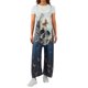 thumbnail image 1 of Txlixc Tirantes impresos de Halloween para mujeres, overoles holgados de cuello en u Txlixc moda, 1 of 9