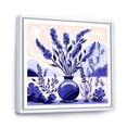 thumbnail image 2 of Designart "Blooms of Boho Pottery in Purple IV" Geometric Framed Wall Art - Bohemian Purple Boho Pottery Hallway Framed Wall Art Decor, 2 of 6