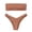 Brown, variant on Women's Halter Triangle Bikini Sets Ruffle String Bikini Two Piece Swimsuit Bathing Suits