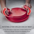 thumbnail image 3 of Multifunctional Chicken Shredder， Meat Shredder Tool with Handle and Non-Slip Base， Quick Safe Shred Machine Chicken for Beef, Pork, Chicken and Other Meat Foods (RED), 3 of 8