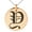 Rose, variant on Stainless Steel Letter Y Initial Old English Monogram Engraved Small Medallion Circle Charm Pendant Necklace