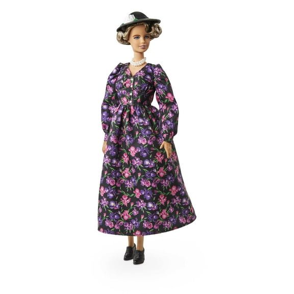 Barbie Inspiring Women Eleanor Roosevelt Collectible Doll in Iris-Printed Floral Dress