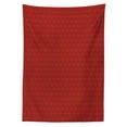 thumbnail image 3 of Ambesonne Wave Tablecloth Rectangular Table Cover, Traditional Japanese Curls Art, 60"x84", Pale Vermilion Vermilion, 3 of 4