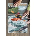 thumbnail image 3 of Cascade Mountains, Washington, Kayak Scene (19x27 inches, Premium 500 Piece Jigsaw Puzzle for Adults and Family, Made in USA), 3 of 4