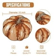 thumbnail image 2 of OVZME 4PCS Fall Placemats, Autumn Printed Pumpkin Place Mats for Kitchen Dining Table, Thanksgiving Harvest Halloween Holiday Decor Placemat, Water-Proof, Each 13" x 15", Chocolate, 2 of 6