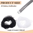 thumbnail image 2 of 2Pcs 2 Colors Polyester Mesh Tubing Polyester Net Thread Cord Mixed Color 4mm about 45 yards/pc, 2 of 6