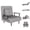Gray, variant on Chicdaze Modern Blue 3-in-1 Convertible Sleeper Chair Bed with 5-Position Adjustable Backrest, Folding Chair Couch & Accent Chair with Pillow, Chair Bed Sleeper for Adults, Home Office