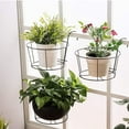 thumbnail image 4 of Leurs Ronds Suspendus en Fer, 5 Pcs pour Pots de Plantes, Support de Jardinière Rond pour Balcon, Jardin, Clôture, Intérieur et Extérieur, 4 of 5