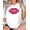 277363-White, variant on Pink Leopard Lips Hot Pink Kiss Leopard Skin pattern T-Shirt Cotton Unisex Graphic Tee