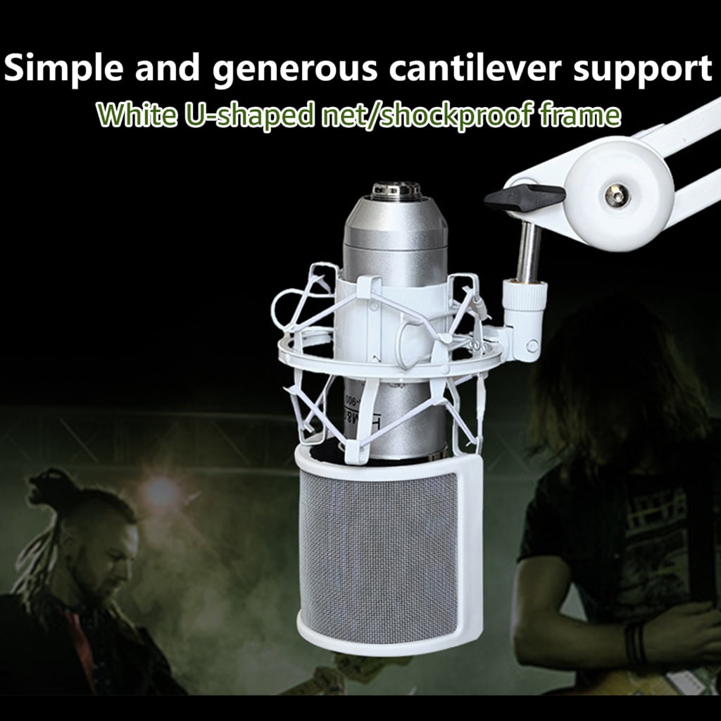 WINDLAND Microphone Boom Arm Desktop Mount Stand Rack Convenient Foldable Mic Holder