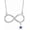 Style 4, variant on DVEATR Infinity 925 Sterling Silver Pendant Necklace for Women, Womens Jewelry, Birthday Anniversary, with 18+2inch (Style 5)