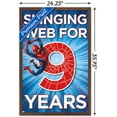 thumbnail image 3 of Marvel Spider-Man - Happy 9th Birthday Wall Poster, 22.375" x 34", Framed, 3 of 3