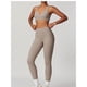 thumbnail image 4 of Conjuntos de entrenamiento for mujer, sujetador deportivo de 2 piezas, camiseta sin mangas, leggings de cintura alta, ropa deportiva for gimnasio y yoga, top de entrenamiento for mujer, 4 of 7