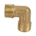 thumbnail image 3 of Check Valve Adapter, G3/8 Durable Stable Brass Tightness Right Angle Pipe Joint Right Angle  For Elbow Connection For Various Air Media, 3 of 8