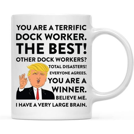 

Koyal Wholesale President Donald Trump Terrific Dock Worker Ceramic Coffee Mug