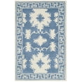 thumbnail image 2 of SAFAVIEH Bella Aliya Geometric Bordered Wool Area Rug, Blue/Ivory, 2'6" x 4', 2 of 10