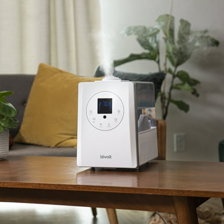 Levoit - Aerapy Hybrid 1.6 Gal Ultrasonic Humidifier - White