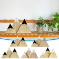 thumbnail image 1 of Fiudx Mini Estante Decorativo de Madera, Diseño Nevado Pintado a Mano, Madera Natural, Versátil para Exhibir Sobre La Mesa, Ideal para La Sala de Estar y La Habitación de Los Niños. Juego de 3 Tamaño, 1 of 7