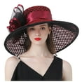 thumbnail image 2 of Kcolen Womens Tea Party Hats Elegant Women's Wide Brim Sun Hat for formal Events Wedding Guest and Garden Tea Party Occasions, 2 of 4