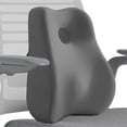 thumbnail image 1 of BELOVING Lumbar Support Pillow Portable Compact Soft Memory Foam for Home Office Sofa Gray, 1 of 10