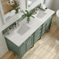 thumbnail image 3 of James Martin Vanities 72" Double Vanity, Smokey Celadon w/ 3 CM Arctic Fall Top, 3 of 7