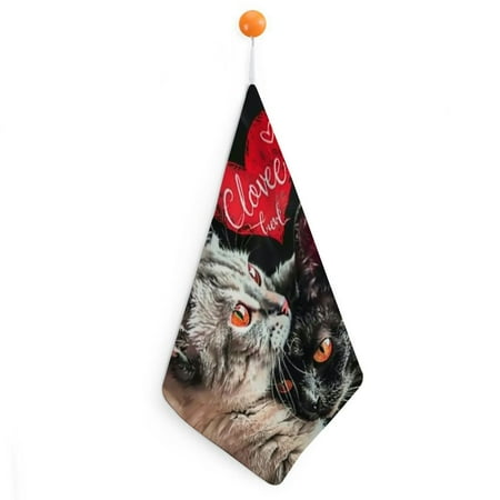 

Autua Cute Cat Reusable Hand Towels | Quick Dry Microfiber Towels for Kitchen & Bathroom | Mother s Day Gift 2pcs